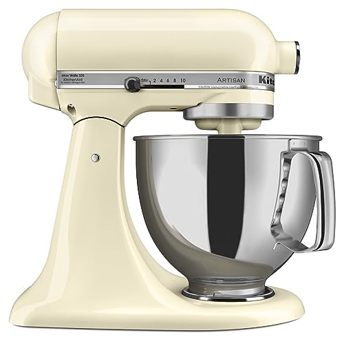 KitchenAid KSM150PSAC Artisan 5-Quart Tilt-Head Stand Mixer, Almond Cream