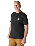 Carhartt Men's Iconic K87 Pocket T-Shirt, Black, Large