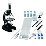 Educational Insights GeoSafari MicroPro 95-Piece LED Microscope Set - High Powered Microscope for Kids 8-12, Scientist Kit for Kids with Prepared Slides and Blank Slides, Home or Classroom Science Set