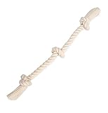 Mammoth Flossy Chews Cottonblend 3-Knot Rope Tug