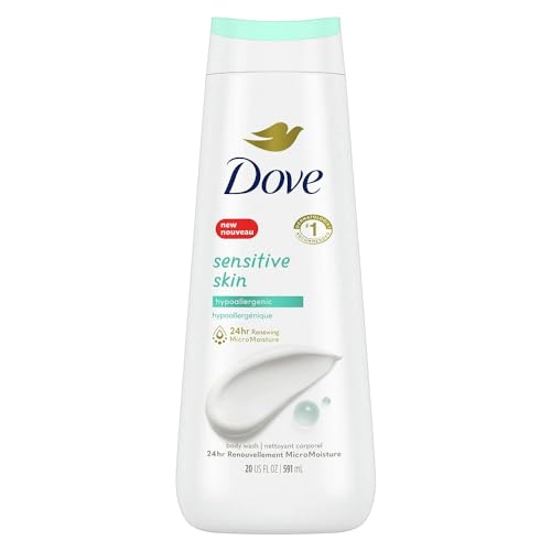 Dove Sensitive Skin Body Wash with Hypoallergenic Moisturizers, 22 fl oz