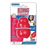 KONG Classic Stuffable Dog Toy - Fetch & Chew Toy for Dogs - Treat-Filling Capabilities & Erratic Bounce for Extended Play Time - Durable Natural Rubber Material - for Medium Dogs
