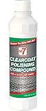 No.7 Clearcoat Polishing Compound - 8 Fl Oz - for a Glass Like Finish - Removes Light Oxidation and Cleans Stains and Grime