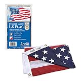 Annin Flagmakers (2220) SolarGuard Nyl-Glo American Flag, Made in USA, 4 x 6 Feet, Nylon