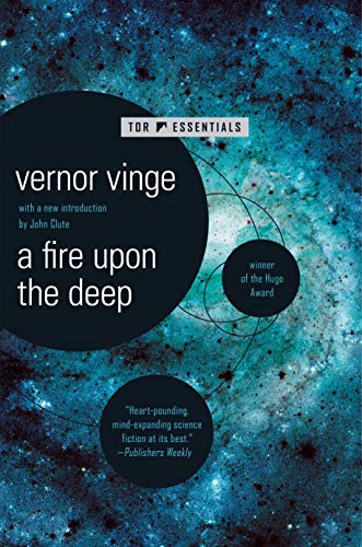 A Fire Upon The Deep (Zones of Thought, #1) book cover