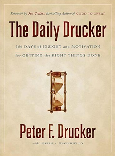 The Daily Drucker: 366 Days of Insight and Motivation for Getting the Right Things Done book cover