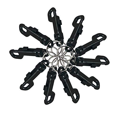 Lucky Line Porte-clés Porte-clés, Noir, 25 par Sac (41520)