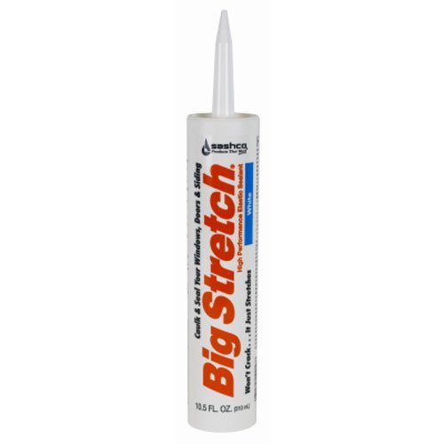 Sashco Big Stretch Acrylic Latex Sealant, 10.5 oz, White
