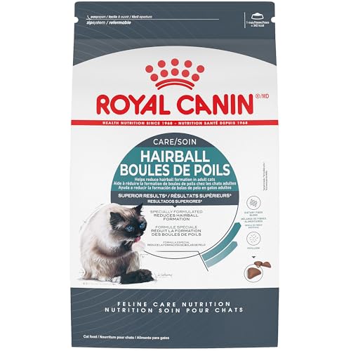 Royal Canin Hairball Care adult dry cat food bag