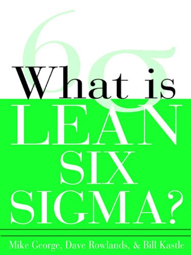 What Is Lean Six SIGMA book cover