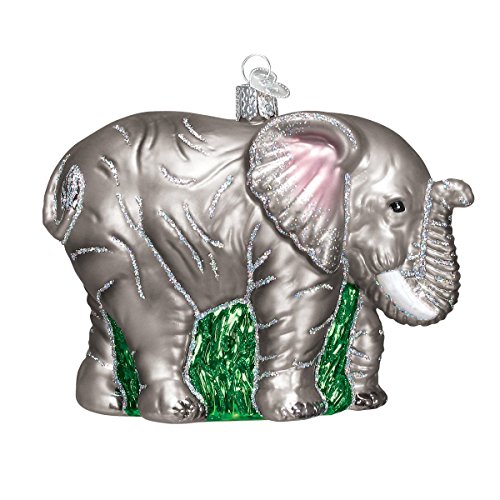 Old World Christmas Large Elephant Glass Blown Ornament for Christmas Tree