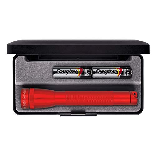 Mini Maglite Classic AA Incandescent Flashlight (Red)