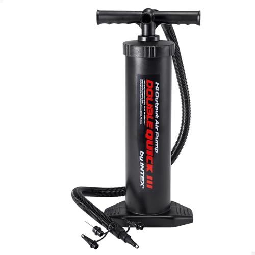 Intex 68615E Double Quick III Bomba de Aire Manual, 19 Pulgadas