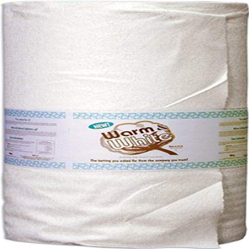 Warm & White Cotton Quilt Batting, 45-inch x 40-yard Bolt