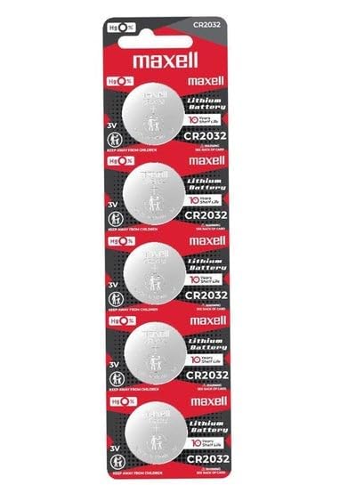 Maxell 19040805 Pila Boton Litio CR-2032 (Blister 5 Pilas)