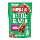 Emerald Nuts Kettle Glazed Pecans (1-Pack), 5oz Resealable Bag, Kosher Dairy Certified, Non-GMO, Contains No Artificial Preservatives, Flavors or Synthetic Colors