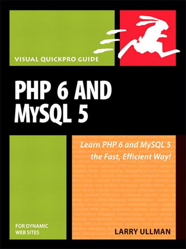 PHP 6 and MySQL 5 for Dynamic Web Sites: Visual Quickpro Guide book cover