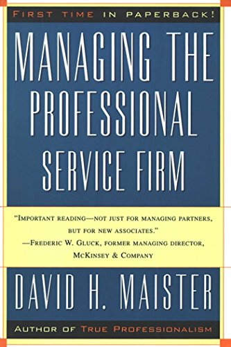 Managing The Professional Service Firm book cover