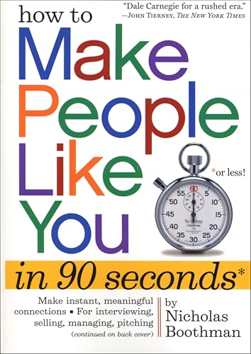 How to Make People Like You in 90 Seconds or Less book cover