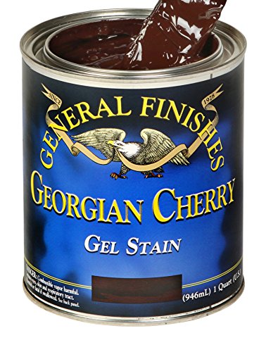 General Finishes Oil Base Gel Stain, 1 Quart, Georgian Cherry