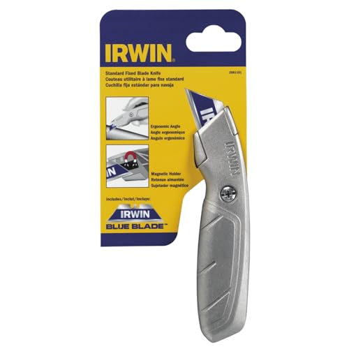 IRWIN Utility Knife, Fixed Blade (2081101), gray