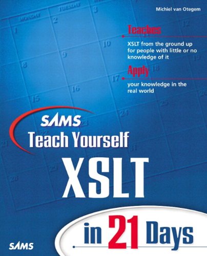 Sams Teach Yourself XSLT in 21 Days book cover