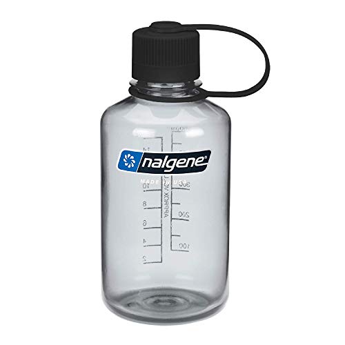 Nalgene 16 oz Narrow Mouth Tritan Water Bottle, Gray