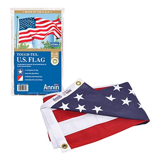 Annin Flagmakers 2720 Tough-Tex American Flag, 4 x 6 Feet