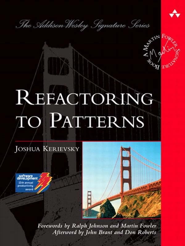Refactoring to Patterns book cover