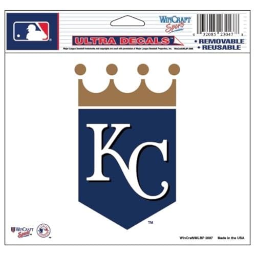 Wincraft MLB 14419071 Kansas City Royals Autocollant coloré multi-usages 12,7 x 