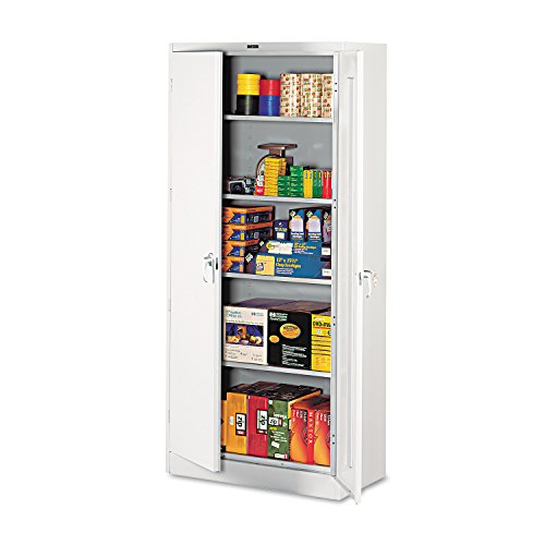 Tennsco 1870 Deluxe Steel Storage Cabinet, 36 x 18 x 78, Light Gray