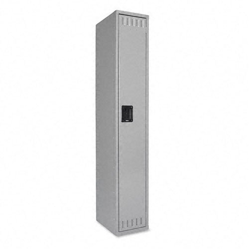 Tennsco STS-121872 Single-Tier Steel Wardrobe Locker, Medium Gray