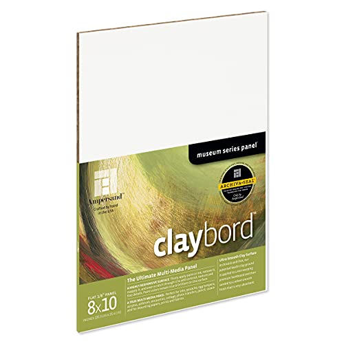 Ampersand Museum Series Claybord 8x10, 1/8-inch Flat