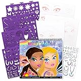 Fashion Angels Make Up Hair Design Sketch Portfolio Includes