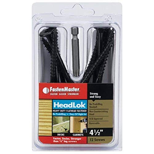 FastenMaster FMHLGM412-12 HeadLOK 4-1/2 in. Heavy-Duty Flathead Fastener (12-Count)