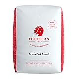 Coffee Bean Direct Breakfast Blend, Whole Bean Coffee, Mild and Mellow, Mixed Roast Level, 5 Pound Bag (Pack of 1)