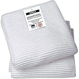 Now Designs Ripple Cotton Dish Towels White 18 X 28In Set Of