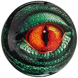 Brunswick Bowling Products Lizard Glow Viz-A-Ball Bowling Ball 10Lbs, Green/Black, 10 lbs