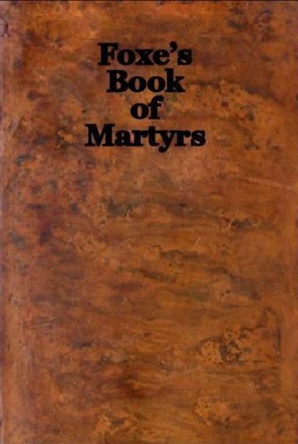 Foxe's Book of Martyrs book cover