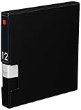 CD＆DVDファイルケース ブックタイプ 12枚収納 ブラック BSCD01F12BKの書影