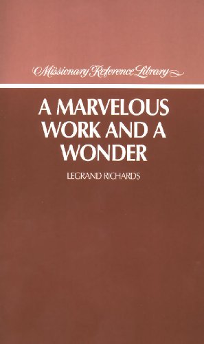 A Marvelous Work and a Wonder book cover