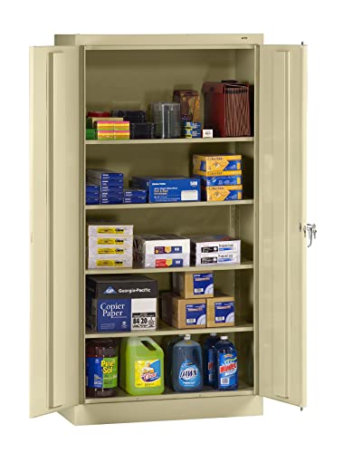 Tennsco 7218 24-Gauge Steel Standard Welded Storage Cabinet, Black