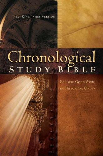 Chronological Study Bible: Explore God's Word In Historical Order- New King James Version (NKJV) book cover