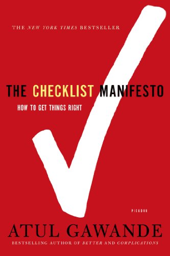 The Checklist Manifesto: How to Get Things Right book cover