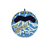 Rave Sports Mega Storm Boat Towable Tube - Inflatable Boating Tube for 1-4 Riders - Heavy-Duty Inflatable Tube for Boats to Pull - Water Sports Towable with Quick Connector Tow Point
