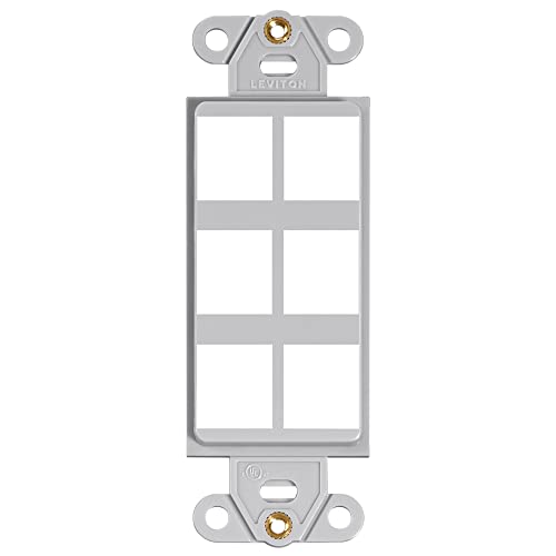 Leviton 41646-GY QuickPort Decora Insert 6 ports Gris