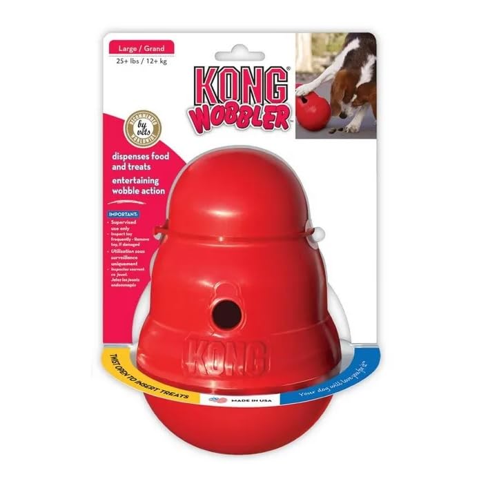 KONG Wobbler treat dispensing dog toy