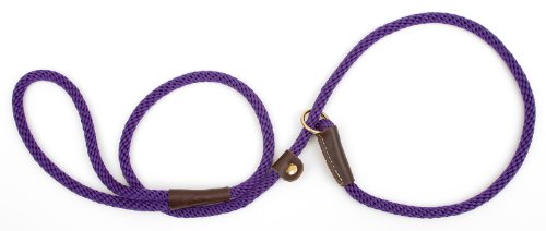 Mendota Pet Slip Leash, Purple, 3/8 in x 6 ft