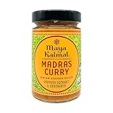 Maya Kaimal Madras Curry Sauce, 12.5 oz, Spicy Indian Simmer Sauce with Peppery Coconut and Coriander. Vegan, Gluten Free, Non-GMO Project Verified, Vegetarian