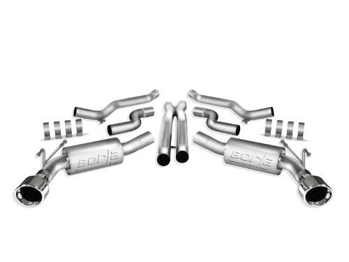 Borla ATAK Cat-Back Exhaust, 2010-2013 Chevrolet Camaro SS V8, T-304 Stainless (140356)